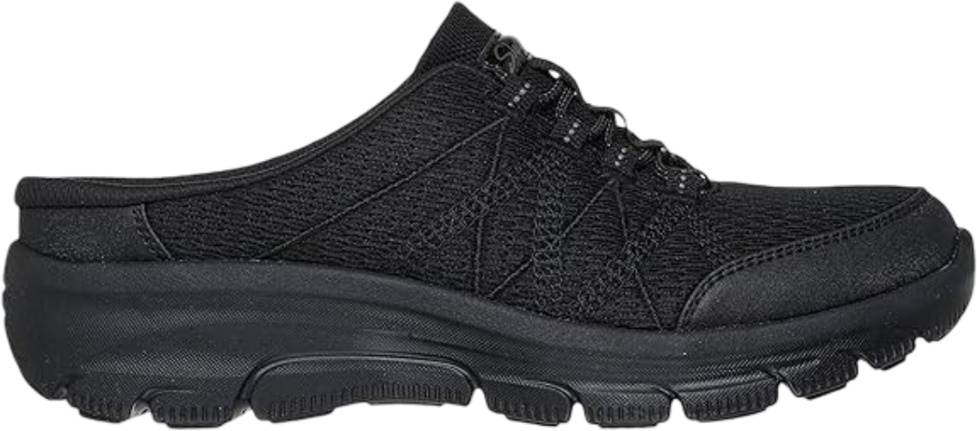 Skechers Womens Easy Going Shoes In Black