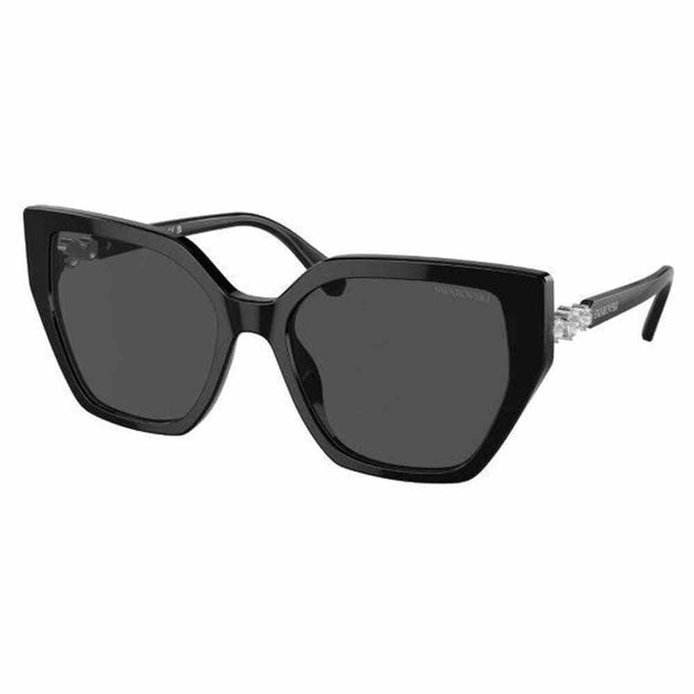 Swarovski Womens Butterfly Shapped Sunglasses In Black/Dark Grey