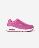 Skechers Girls Uno Stand On Air Shoes In Fuschia
