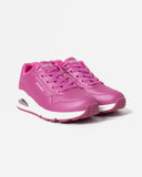 Skechers Girls Uno Stand On Air Shoes In Fuschia