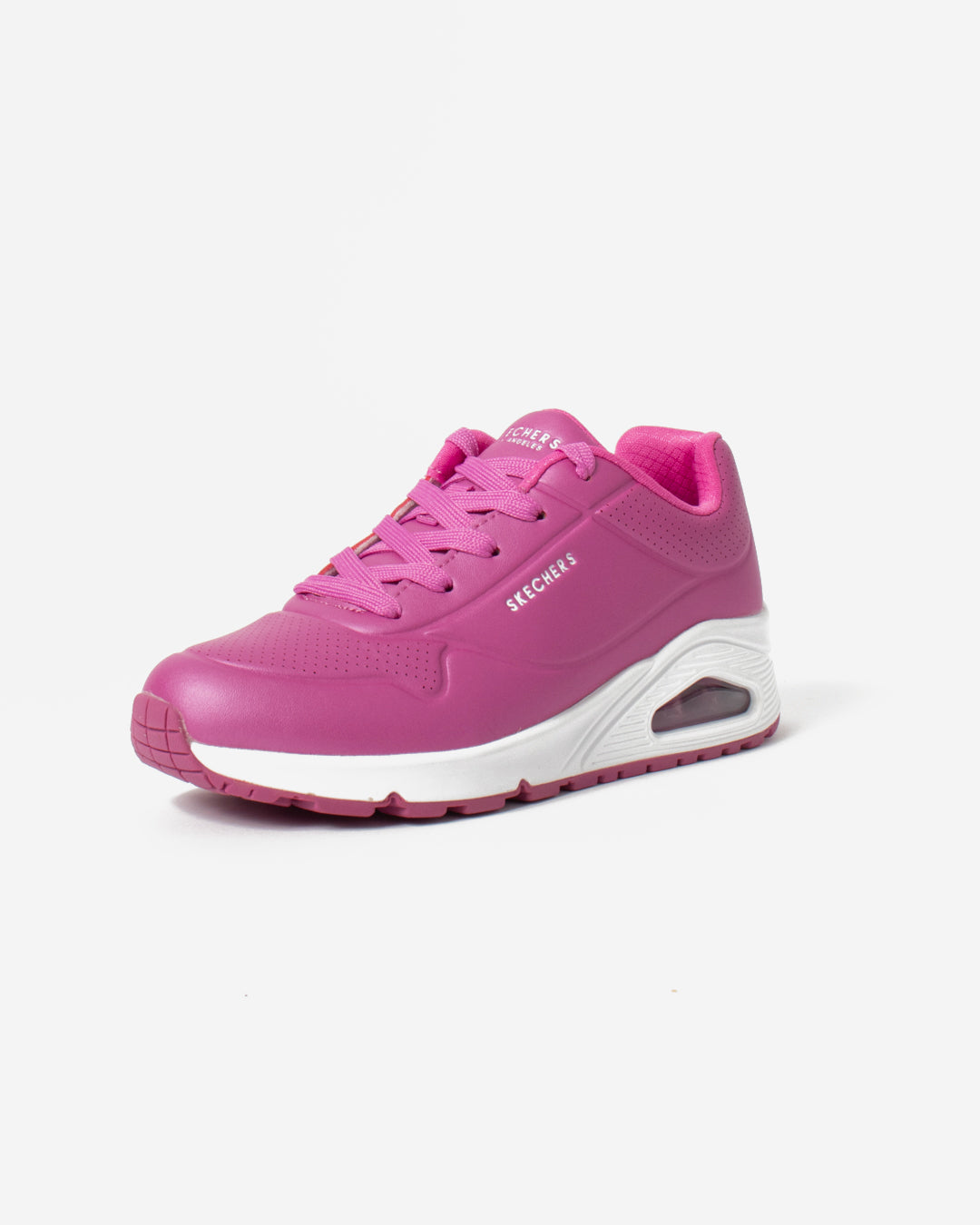 Skechers Girls Uno Stand On Air Shoes In Fuschia