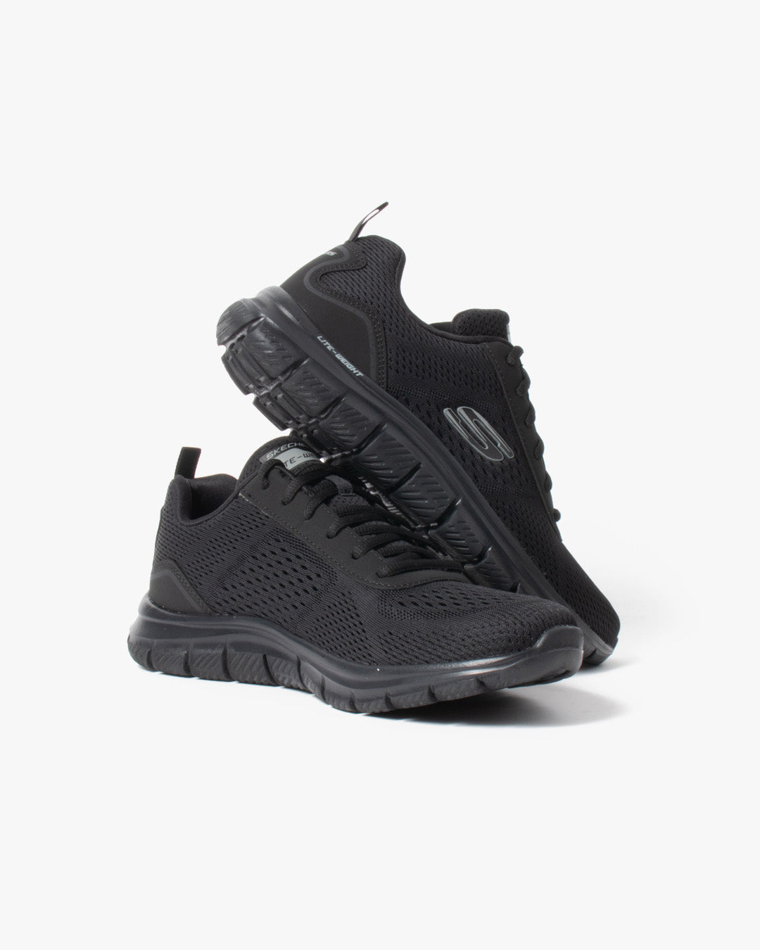 Skechers Mens Track Shoes In Black