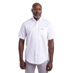 Pringle Mens Ethan Short Sleeve Classic Shirt In White