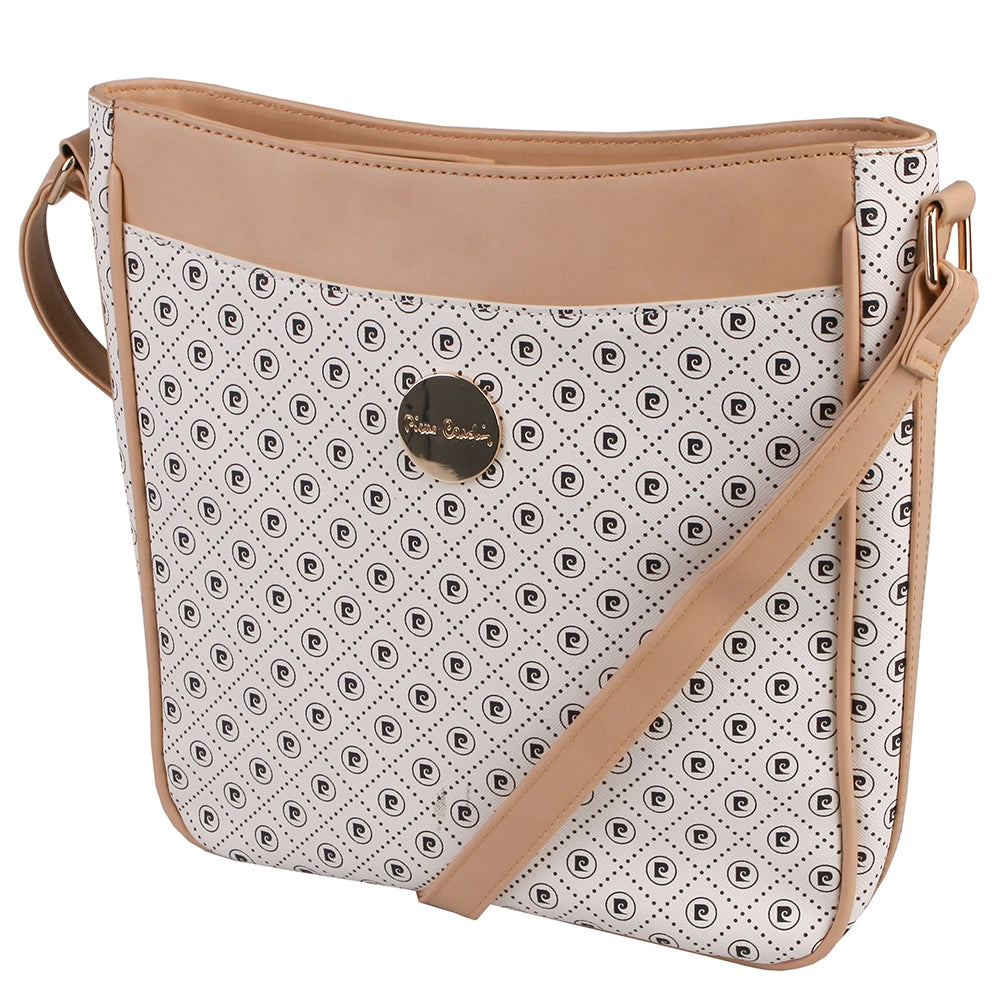 Pierre Cardin Karina Crossbody  Beige/White