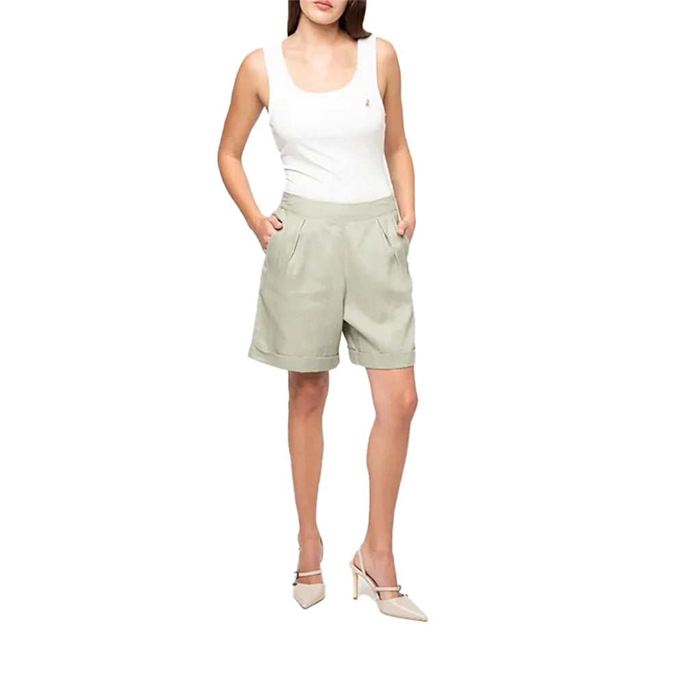 Polo Womens Linen Short  Willow