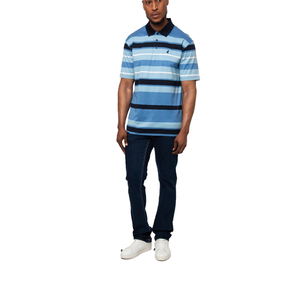 Polo Stripe Golfer For men In Blue