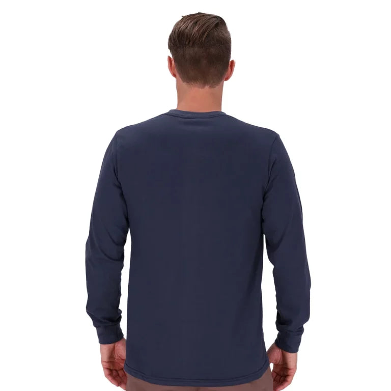Salomon Mens Long Sleeve T-Shirt In Blue Night