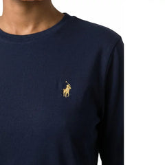 Polo Womens Alice Long Sleeve T-Shirt In Navy