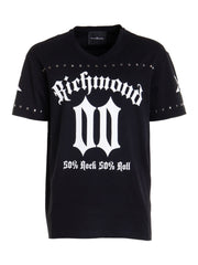 John Richmond Mens Over Stray T-Shirt In Black
