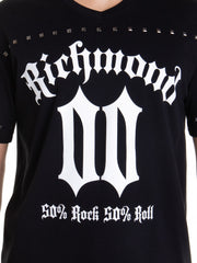 John Richmond Mens Over Stray T-Shirt In Black