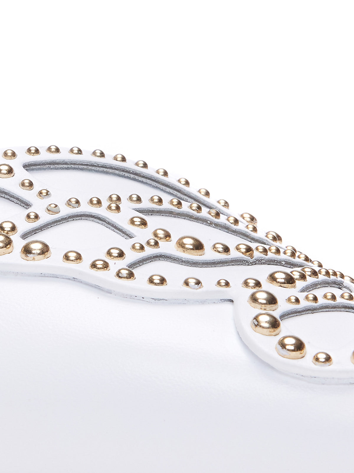 Sophia Webster Womens Butterfly Flat Shoes In White & Gold