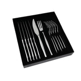 Eetrite 12 Piece Slimline Steak Sets In Silver
