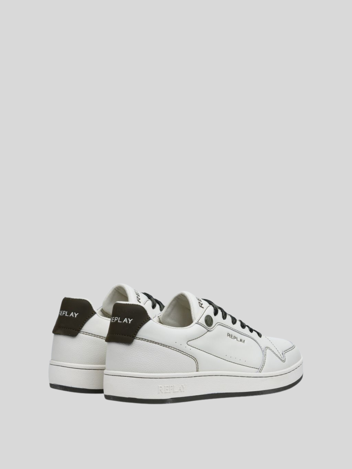 Replay Mens Smash Choice 3 S Shoes In Off White & Green