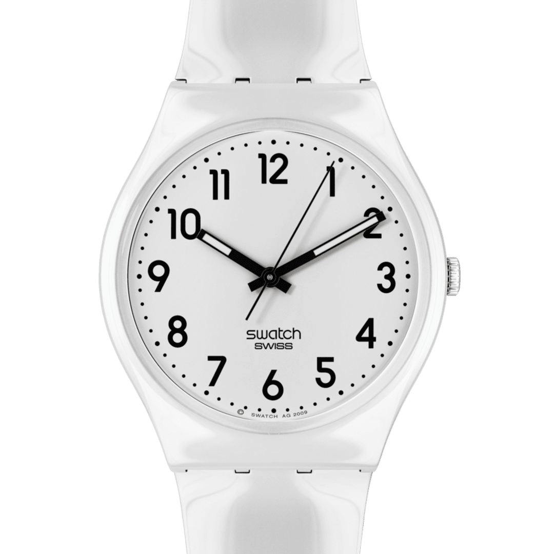 Swatch Just White Soft Unisex Watch