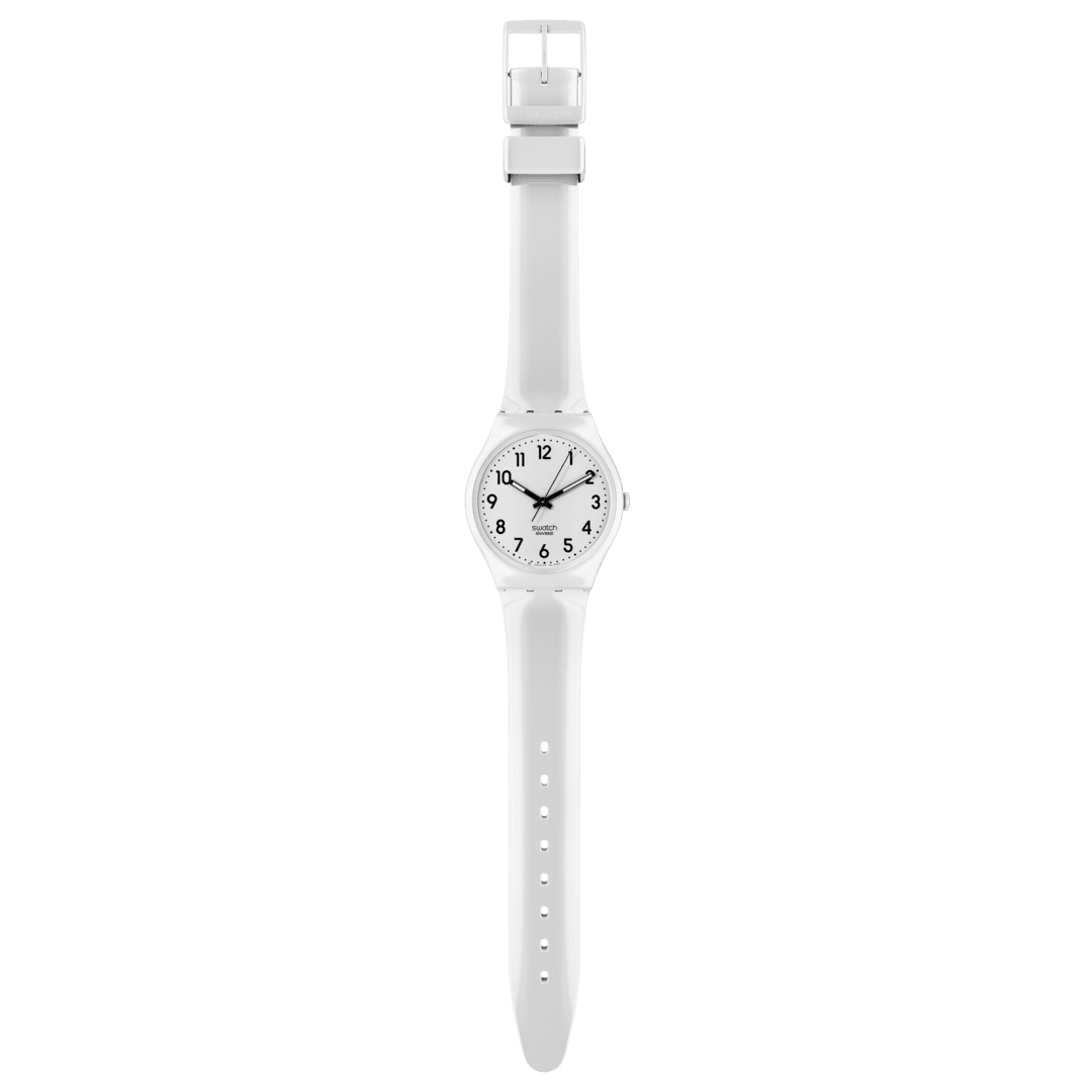 Swatch Just White Soft Unisex Watch