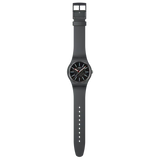 Swatch Unisex Cobblestone Street Watch In Dark Grey