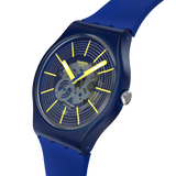 Swatch Revealed In Depths Mens Watch In Blue & Yellow