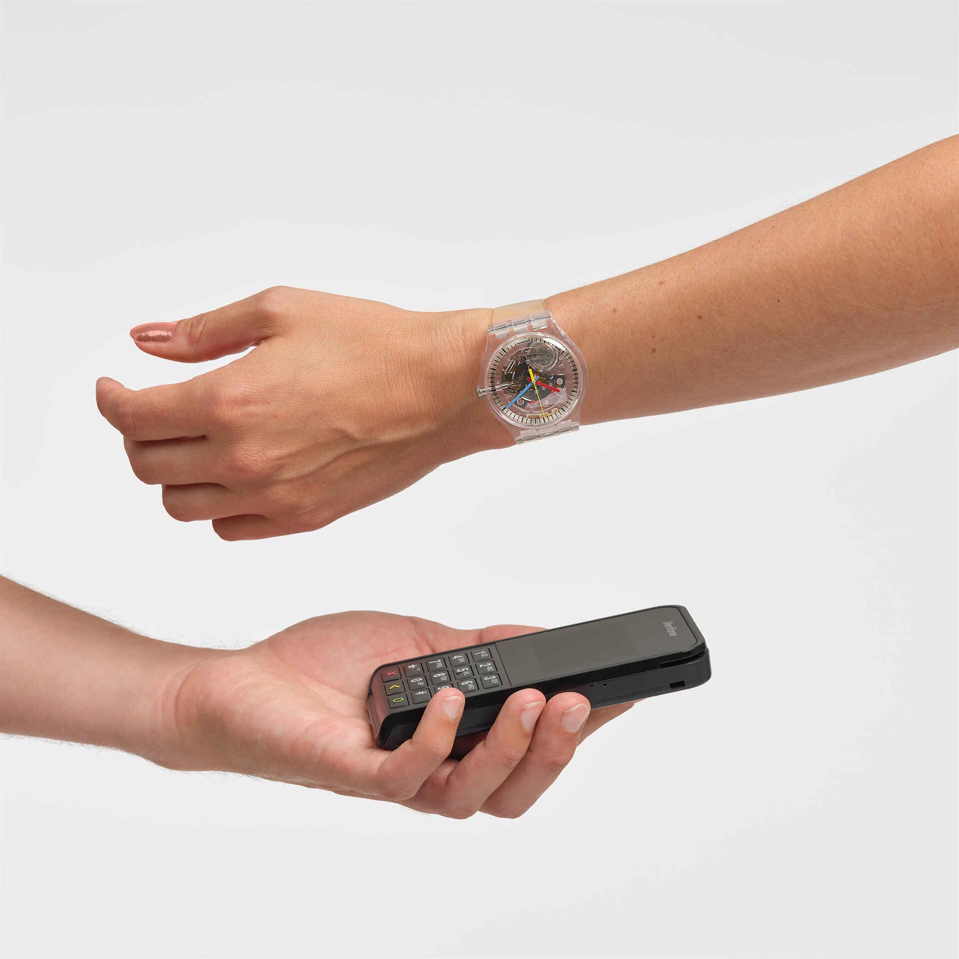 Swatch Clearly Gent Pay Unisex Watch