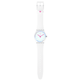 Swatch Polawhite Pay Watch In White