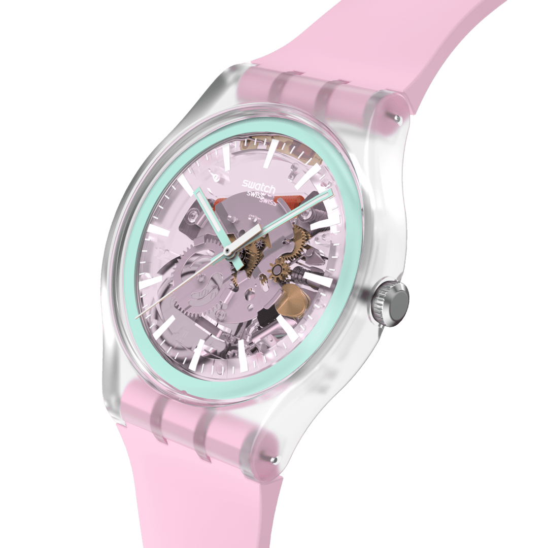 Swatch Perfectly Pink Pay Watch For Women