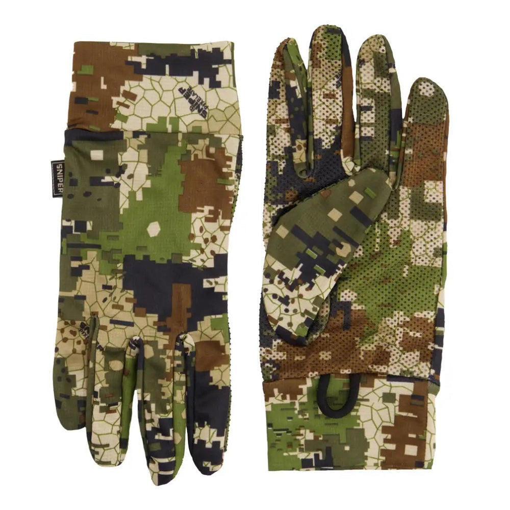 Sniper Mens Pixelate Shooters Gloves In Camouflage