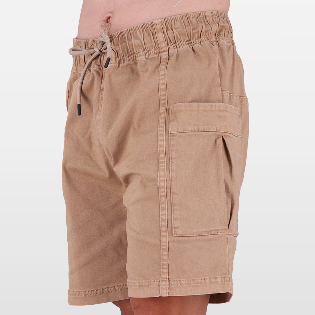 Salomon Mens Sport Cargo Short In Khaki