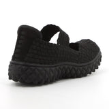 Rock Spring Ladies Overall Elastic Sneaker In Black