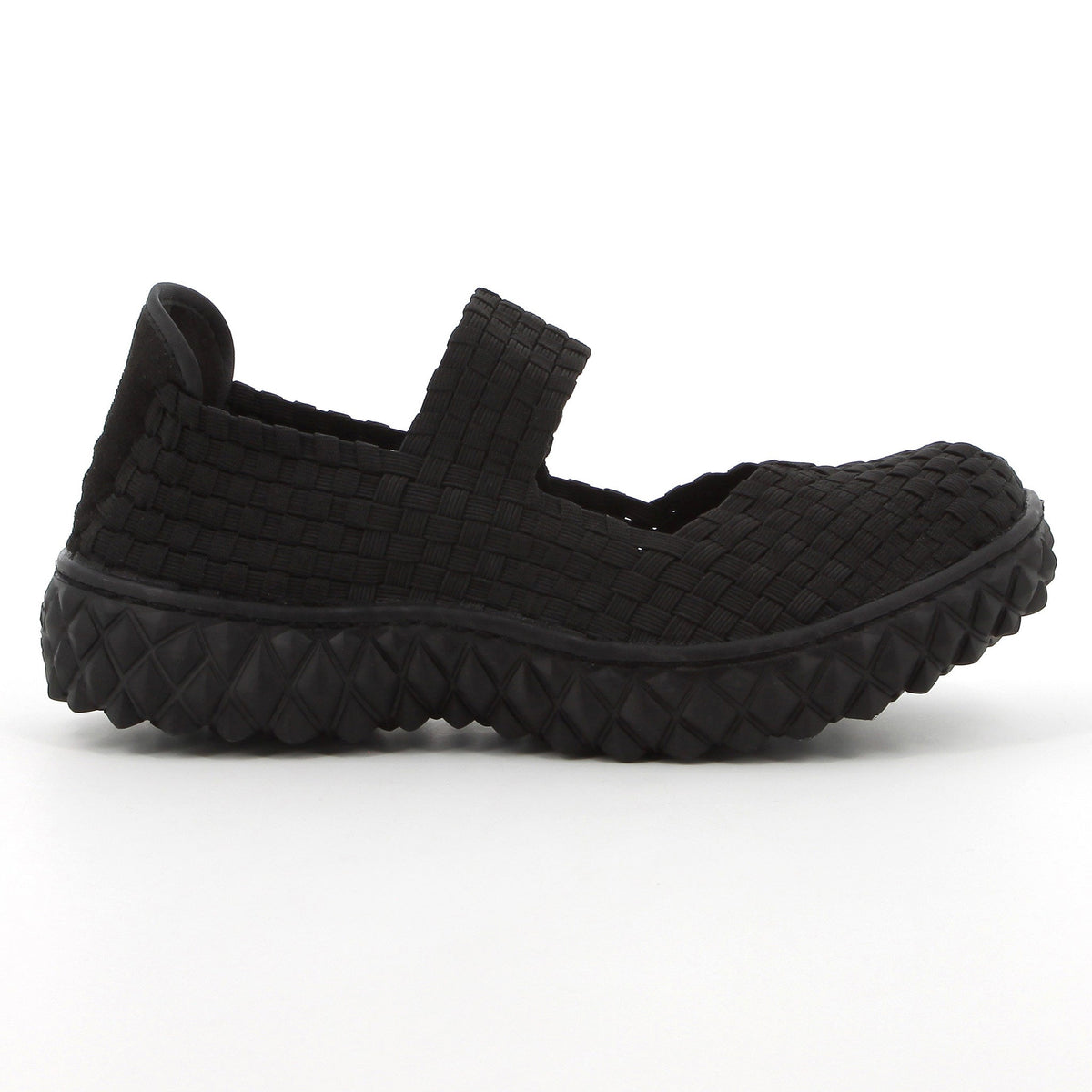 Rock Spring Ladies Overall Elastic Sneaker In Black