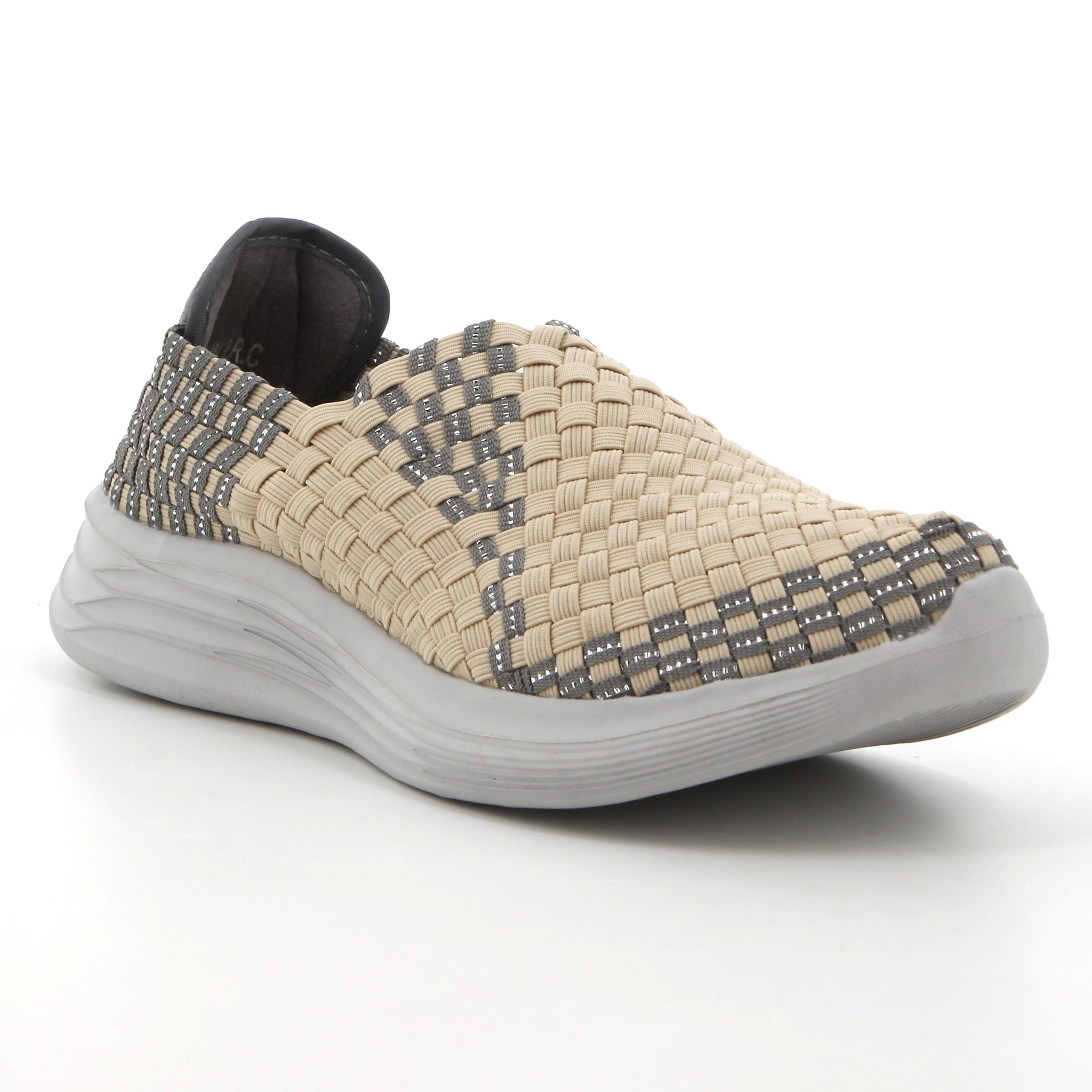 Rock Spring Ladies Impala Elastic Sneakers In Beige/Grey