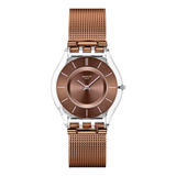 Swatch Mocha In Mind Unisex Watch In Brown