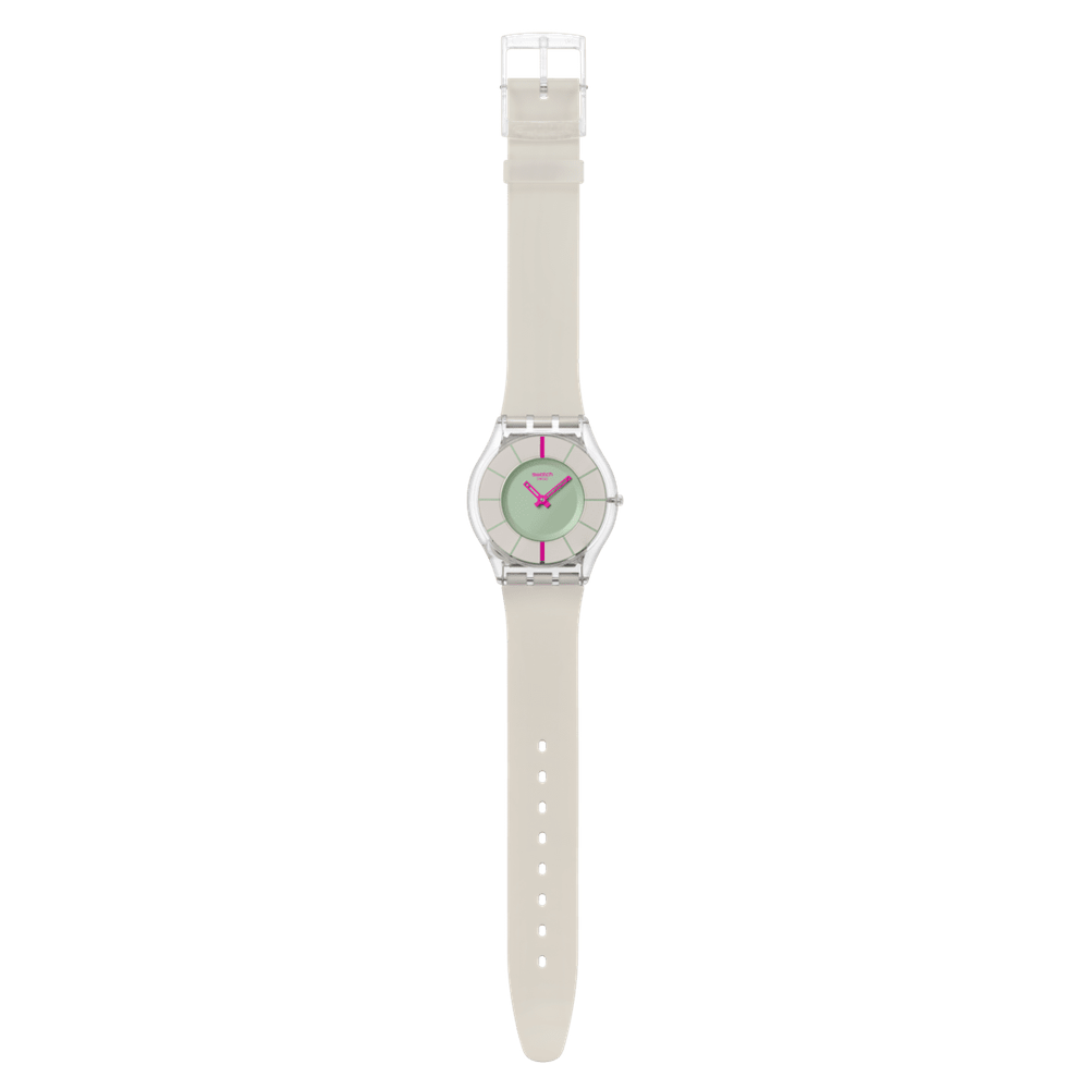 Swatch Own Your Time Unisex Watch In Pink & Stone