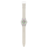 Swatch Own Your Time Unisex Watch In Pink & Stone