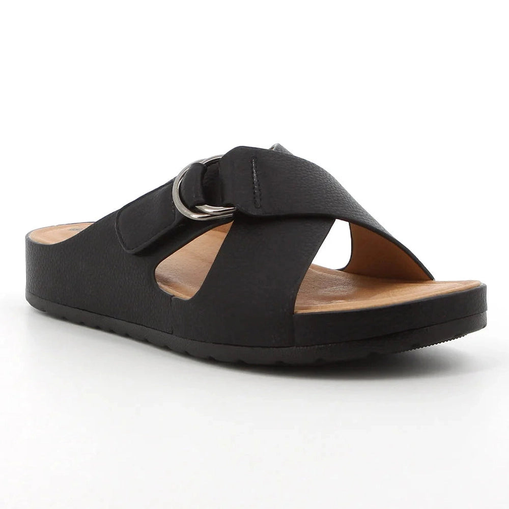 Hush Puppies Soft Style Ladies Tanika Sandals In Black