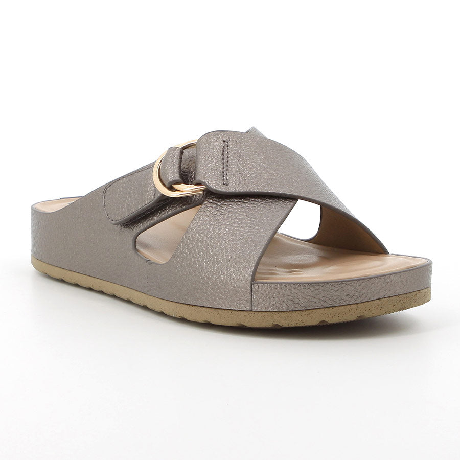 Hush Puppies Ladies Soft Pewter Tanika Sandals