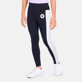Converse Girls Blocked High Rise Legging In Black Multi
