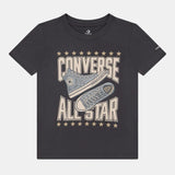 Converse Boys Sneaker Graphic T-shirt In Dark Grey