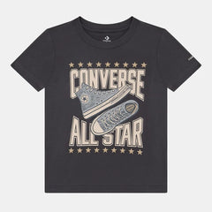 Converse Boys Sneaker Graphic T-shirt In Dark Grey