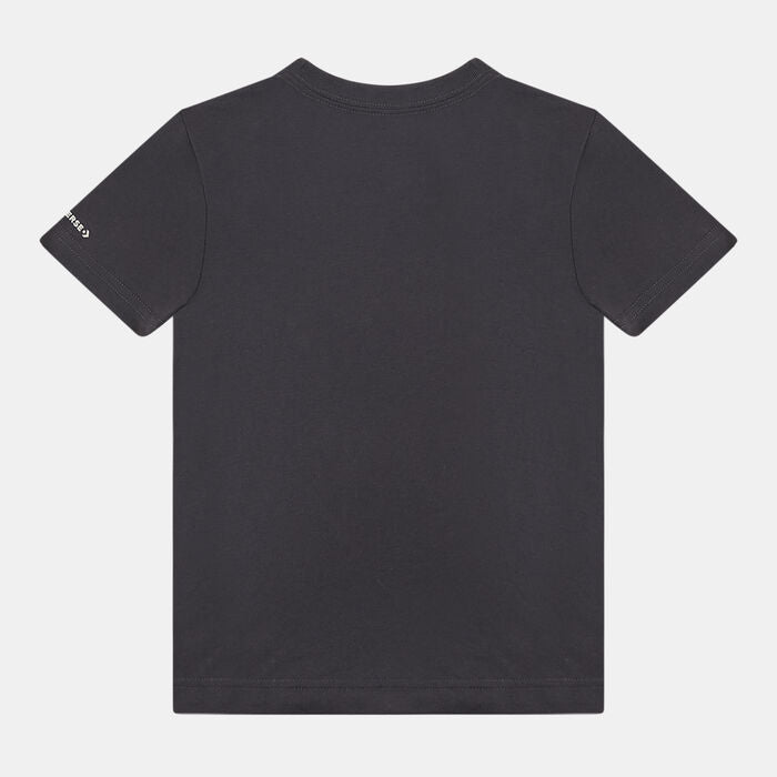 Converse Boys Sneaker Graphic T-shirt In Dark Grey