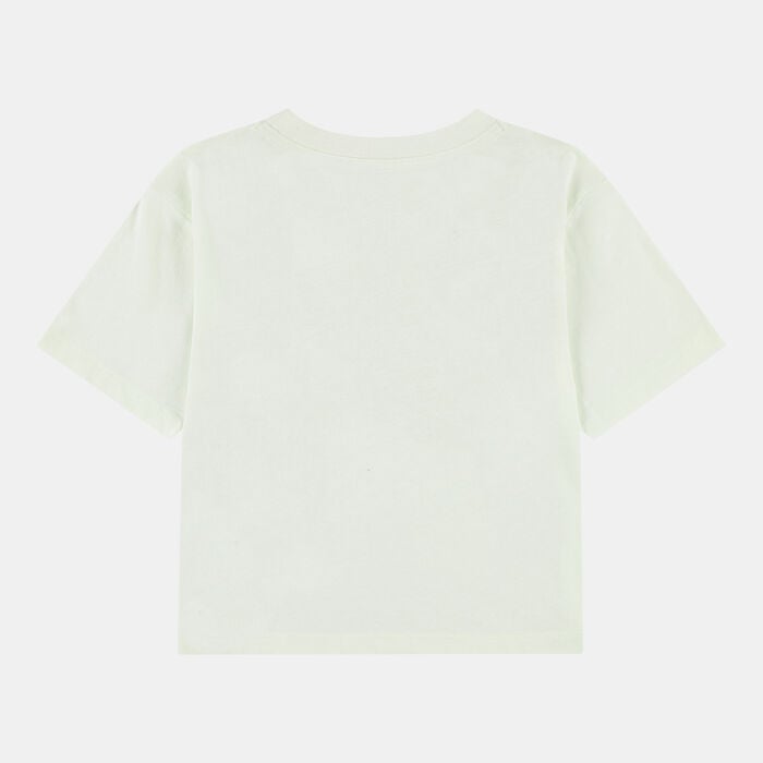 Nike Girls Lace It Up Boxy Tee T-Shits In Volt Tint