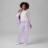 Jordan Girls Fundamentals Long Sleeves T-Shirt In Pink Wash