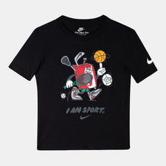 Nike Boys I Am Sport Boxy Graphic Tee T-Shirts In Black