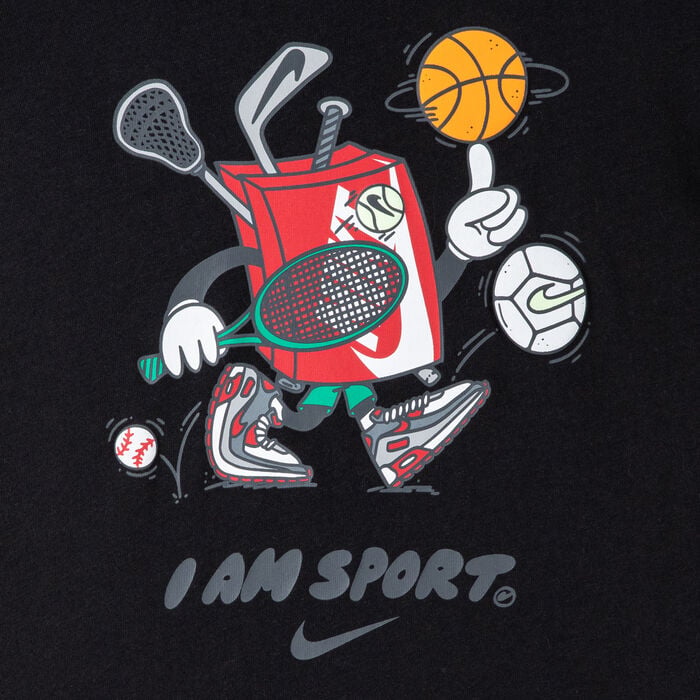 Nike Boys I Am Sport Boxy Graphic Tee T-Shirts In Black