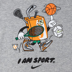 Nike Boys I Am Sport Boxy Graphic Tee T-Shirts In Grey Heather