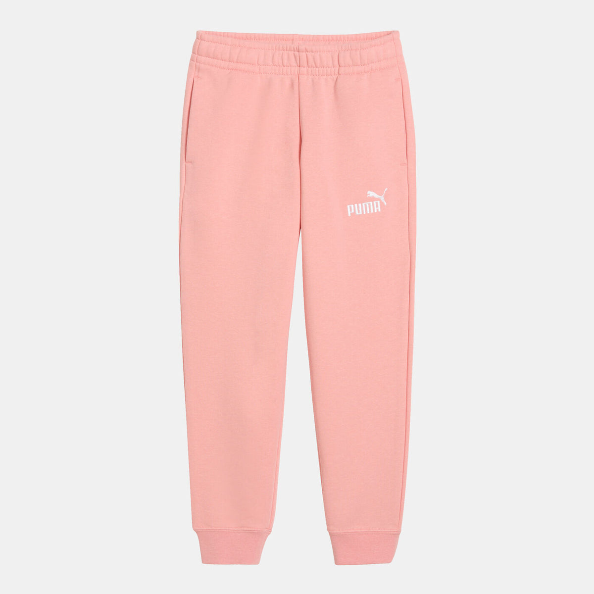 Puma Girls Essential No.1 Logo Sweatpants In Peach
