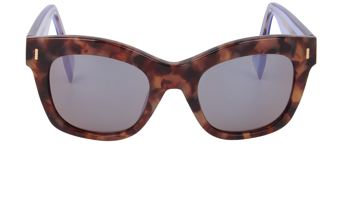 Fendi Tortoise Frame Sunglasses For Womens In Violet