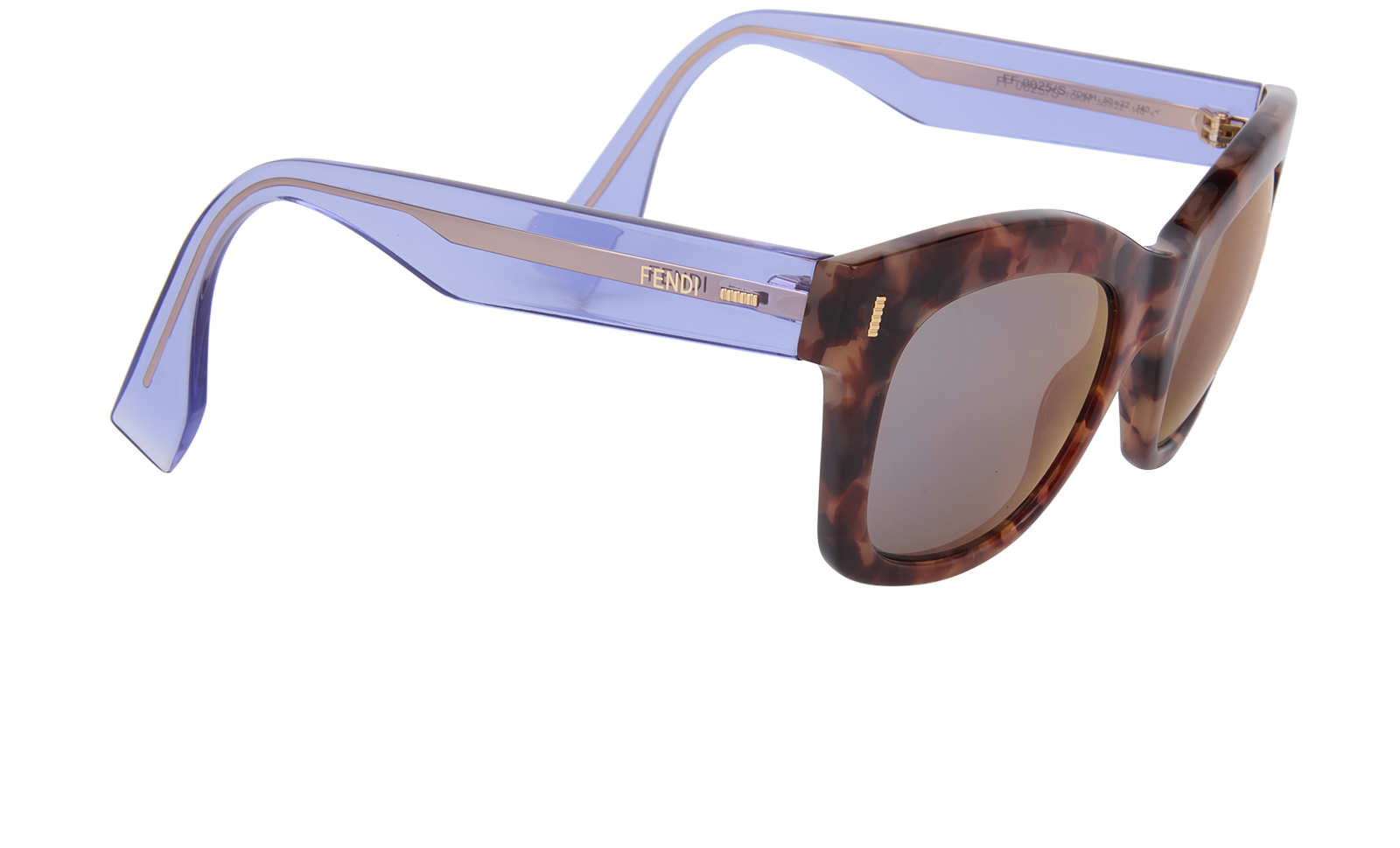 Fendi Tortoise Frame Sunglasses For Womens In Violet