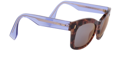 Fendi Tortoise Frame Sunglasses For Womens In Violet