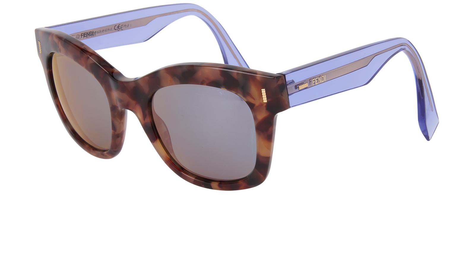 Fendi Tortoise Frame Sunglasses For Womens In Violet