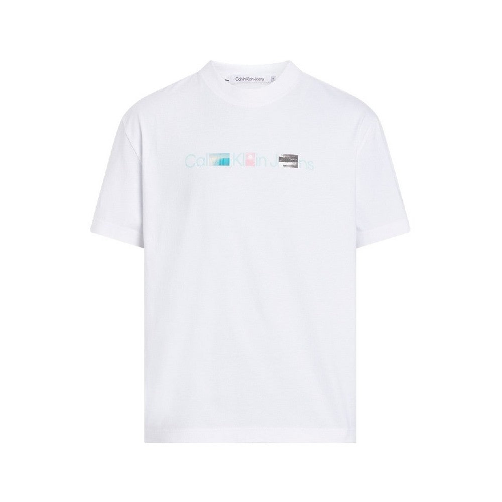 Calvin Klein J3251950 Photoprint Institutional Tee White