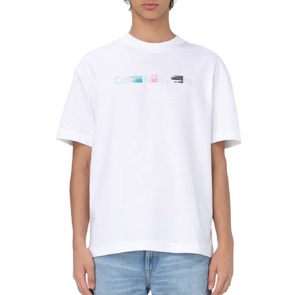 Calvin Klein J3251950 Photoprint Institutional Tee White